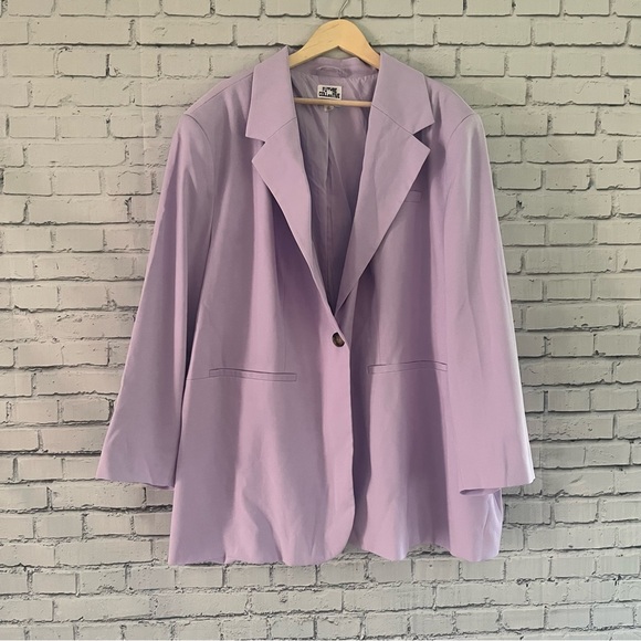 Future Collective Jackets & Blazers - Future Collective‎ Purple Lilac Lavender Oversized Blazer